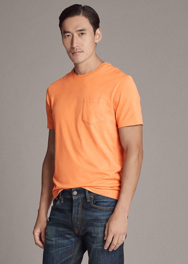 T Shirt Ralph Lauren Relaxed Fit Pocket Homem 15476-PYAI